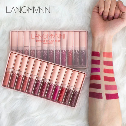 12 Piece Matte Lipstick Set - Radiance & Rouge