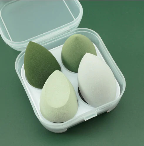 4 Pieces Makeup Sponge Powder Puff Dry And Wet Combined - Radiance & Rouge