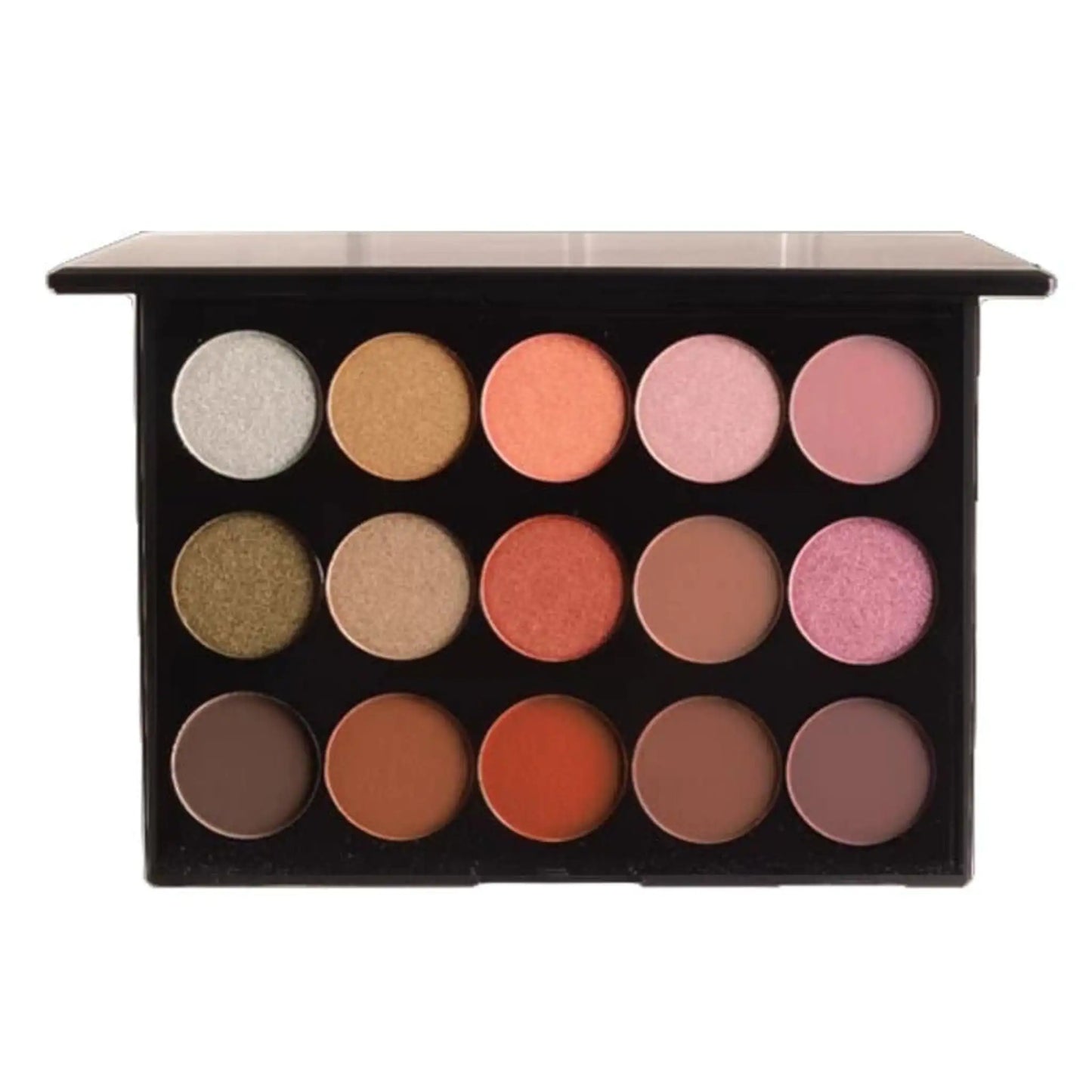15 Shade Powdered Eyeshadow Palette - Radiance & Rouge