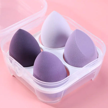 4 Pieces Makeup Sponge Powder Puff Dry And Wet Combined - Radiance & Rouge