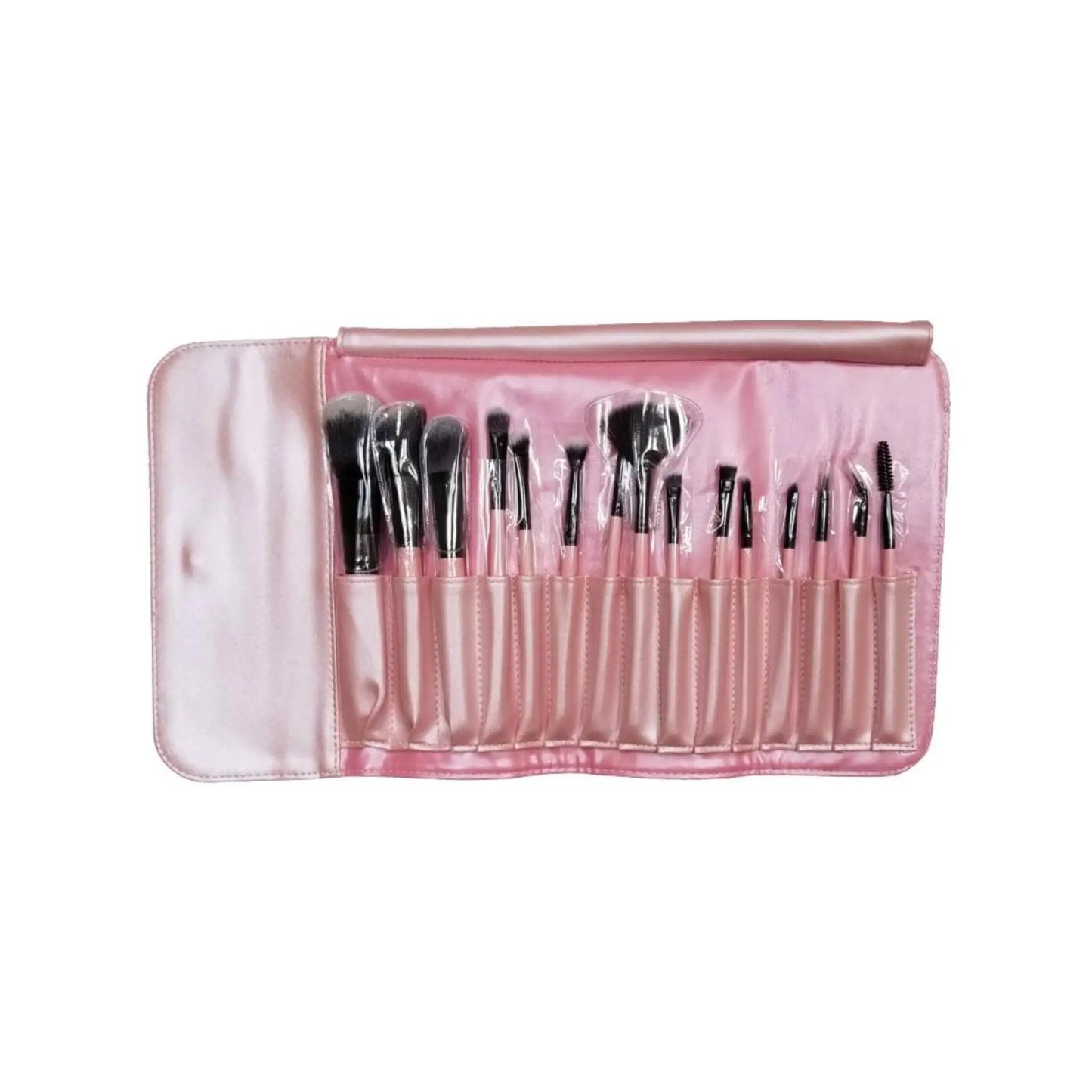 Set of 15 Professional Synthetic Makeup Brushes - Radiance & Rouge