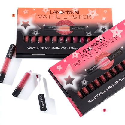 12 Piece Matte Lipstick Set - Radiance & Rouge